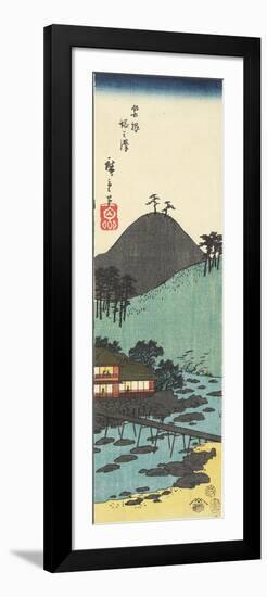 To Nosawa Village in Hakone, February 1854-Utagawa Hiroshige-Framed Premium Giclee Print