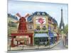 To Paris with Love-Marilyn Dunlap-Mounted Art Print