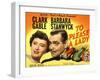 To Please a Lady, Barbara Stanwyck, Clark Gable, 1950-null-Framed Photo