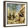 To Protect Themselves from the Defenders, the Spaniards Destroyed the Buildings as They Took Them-Alberto Salinas-Framed Giclee Print