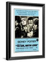 To Sir With Love, Australian Movie Poster, 1967-null-Framed Art Print