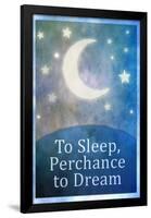To Sleep Perchance To Dream Art Poster Print-null-Framed Poster