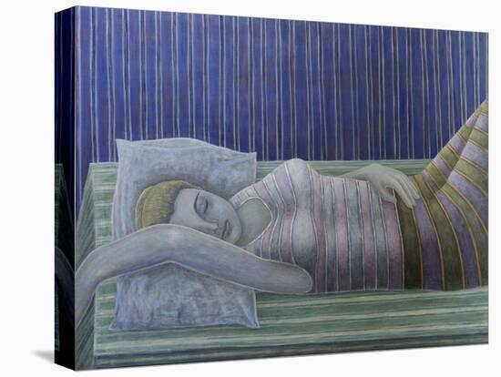 To Sleep, Perchance to Dream (Stripes), 2014-Ruth Addinall-Stretched Canvas