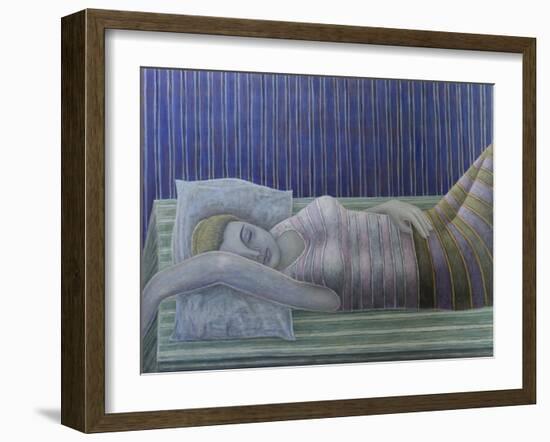 To Sleep, Perchance to Dream (Stripes), 2014-Ruth Addinall-Framed Giclee Print