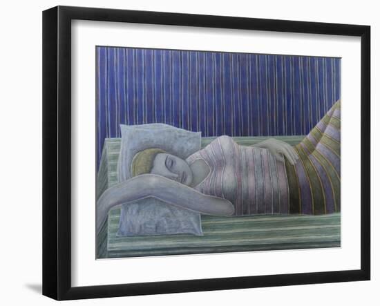 To Sleep, Perchance to Dream (Stripes), 2014-Ruth Addinall-Framed Giclee Print