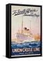 To South Africa in Seventeen Days; an Advertising Poster for Union Castle Line-Maurice Randall-Framed Stretched Canvas