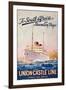 To South Africa in Seventeen Days', an Advertising Poster for Union Castle Line-Maurice Randall-Framed Giclee Print
