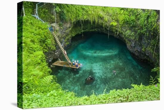 To Sua Ocean Trench in Upolu, Samoa, South Pacific, Pacific-Michael Runkel-Stretched Canvas