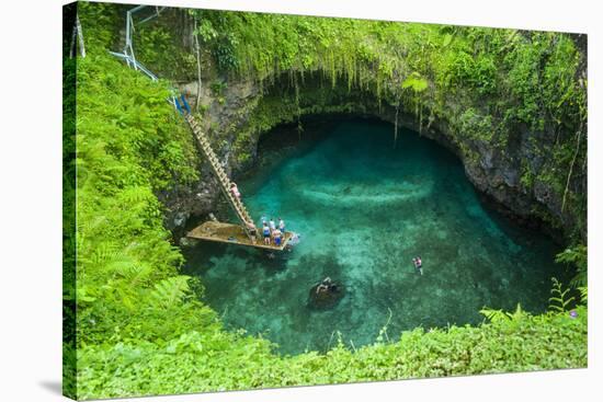 To Sua Ocean Trench in Upolu, Samoa, South Pacific, Pacific-Michael Runkel-Stretched Canvas