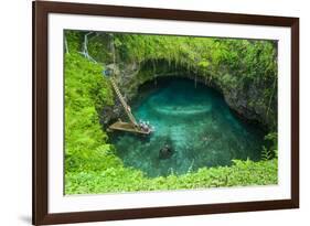 To Sua Ocean Trench in Upolu, Samoa, South Pacific, Pacific-Michael Runkel-Framed Photographic Print