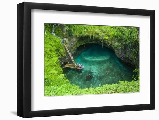 To Sua Ocean Trench in Upolu, Samoa, South Pacific, Pacific-Michael Runkel-Framed Photographic Print