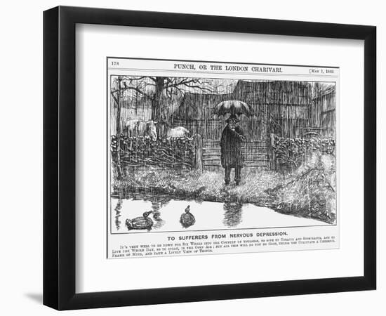 To Sufferers from Nervous Depression, 1869-null-Framed Giclee Print