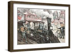 To the Chicago Convention, 1880-Joseph Keppler-Framed Giclee Print