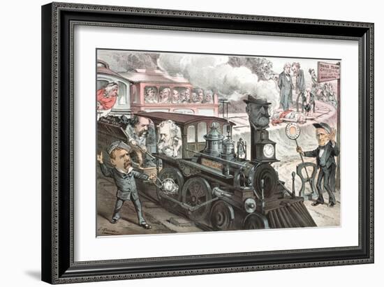 To the Chicago Convention, 1880-Joseph Keppler-Framed Giclee Print