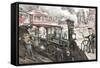 To the Chicago Convention, 1880-Joseph Keppler-Framed Stretched Canvas