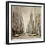 To the Chrysler Building-Matthew Daniels-Framed Art Print