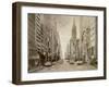 To the Chrysler Building-Matthew Daniels-Framed Art Print