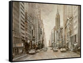 To the Chrysler Building-Matthew Daniels-Framed Stretched Canvas