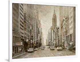 To the Chrysler Building-Matthew Daniels-Framed Art Print