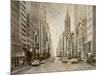 To the Chrysler Building-Matthew Daniels-Mounted Art Print