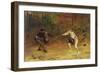 'To the Death: a Sword and Dagger Fight with One Hand Beats Cold Death Aside, and with the Other-John Pettie-Framed Giclee Print