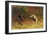 'To the Death: a Sword and Dagger Fight with One Hand Beats Cold Death Aside, and with the Other-John Pettie-Framed Giclee Print