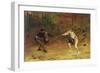 'To the Death: a Sword and Dagger Fight with One Hand Beats Cold Death Aside, and with the Other-John Pettie-Framed Giclee Print