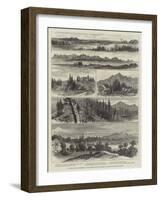 To the Far West, Sketches of the Journey with the Marquis of Lorne and Princess Louise-null-Framed Giclee Print