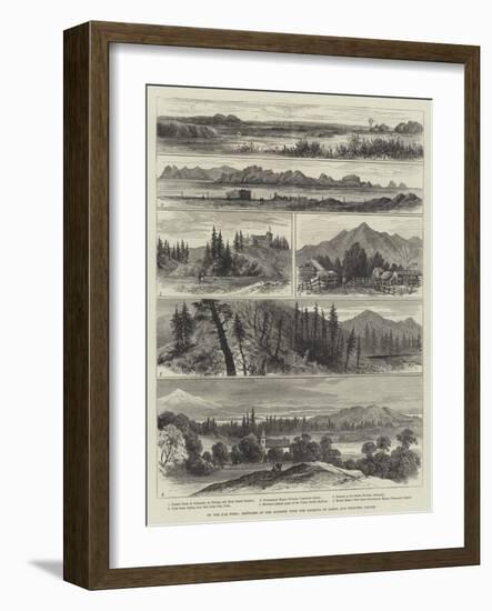 To the Far West, Sketches of the Journey with the Marquis of Lorne and Princess Louise-null-Framed Giclee Print