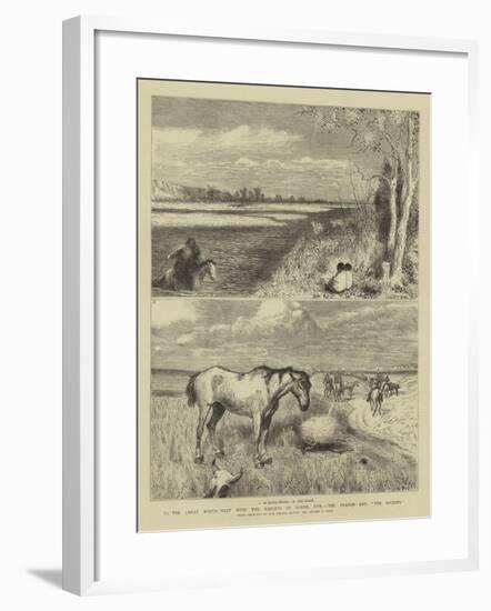 To the Great North-West with the Marquis of Lorne, Xvii, the Prairie and The Rockies-Sydney Prior Hall-Framed Giclee Print