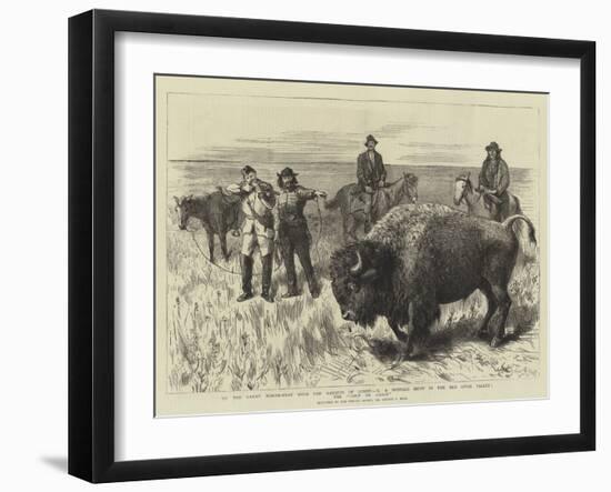 To the Great North-West with the Marquis of Lorne-Sydney Prior Hall-Framed Giclee Print