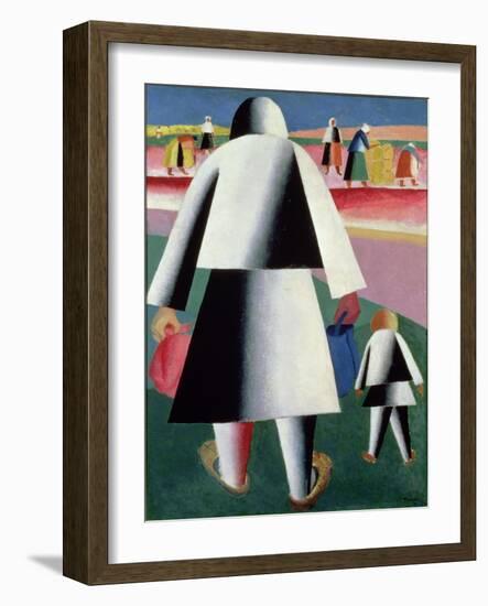 To the Harvest, Martha and Vanka, 1928-Kasimir Malevich-Framed Giclee Print