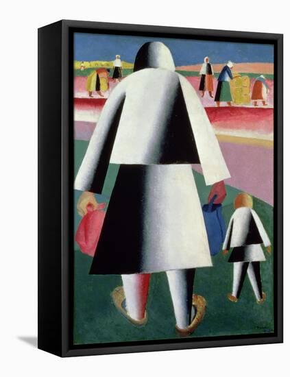 To the Harvest, Martha and Vanka, 1928-Kasimir Malevich-Framed Stretched Canvas