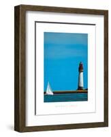 To The Lighthouse-Barbara James-Framed Art Print