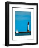 To The Lighthouse-Barbara James-Framed Art Print