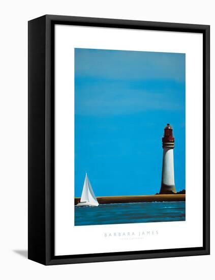 To The Lighthouse-Barbara James-Framed Stretched Canvas