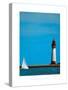 To The Lighthouse-Barbara James-Stretched Canvas