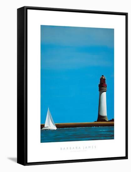 To The Lighthouse-Barbara James-Framed Stretched Canvas