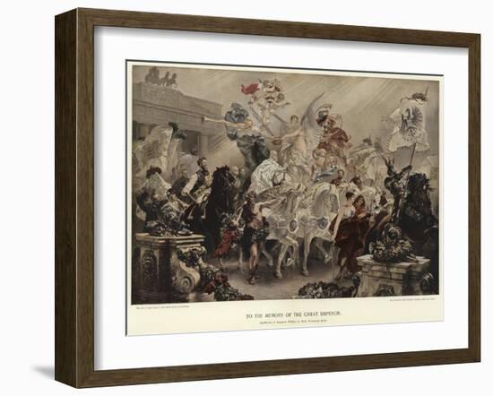 To the Memory of the Great Emperor-Ferdinand Keller-Framed Giclee Print