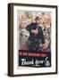 To the Merchant Navy, Thank You!', 1951-null-Framed Giclee Print