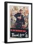 To the Merchant Navy, Thank You!', 1951-null-Framed Giclee Print