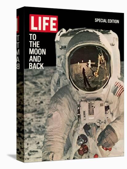 To the Moon and Back, Reflections on Astronauts Facemask, August 11, 1969-null-Stretched Canvas