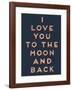 To the Moon and Back-null-Framed Giclee Print