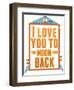 To The Moon and Back-null-Framed Giclee Print