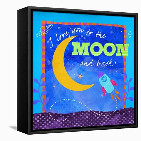 To the Moon-Fiona Stokes-Gilbert-Framed Stretched Canvas