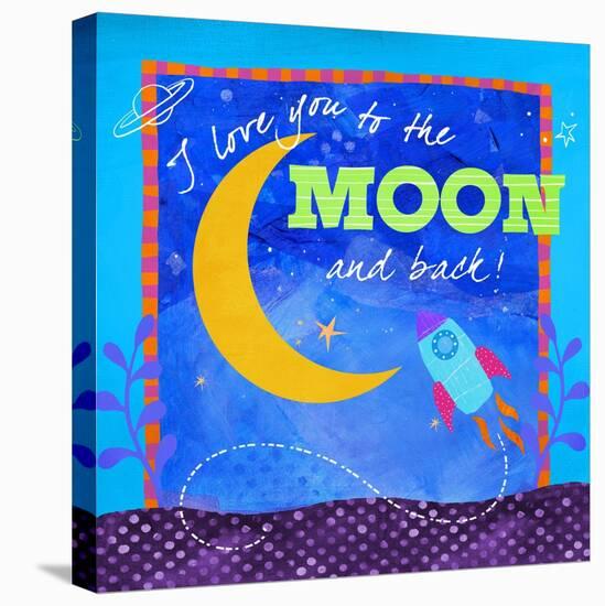 To the Moon-Fiona Stokes-Gilbert-Stretched Canvas