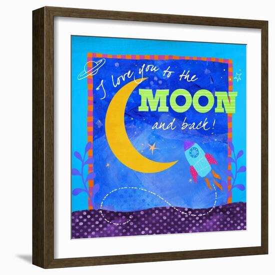 To the Moon-Fiona Stokes-Gilbert-Framed Giclee Print