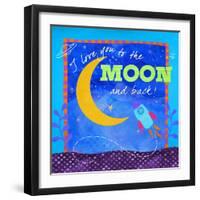To the Moon-Fiona Stokes-Gilbert-Framed Giclee Print