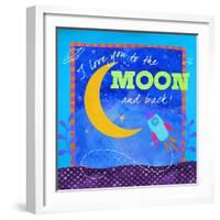 To the Moon-Fiona Stokes-Gilbert-Framed Giclee Print