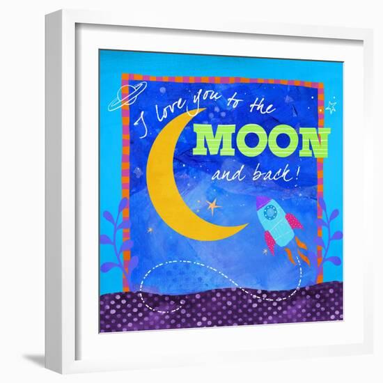 To the Moon-Fiona Stokes-Gilbert-Framed Giclee Print